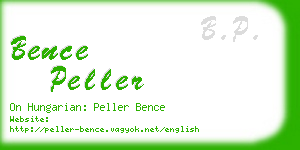 bence peller business card